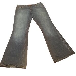 Blue Cult Kate 721 Jeans Womens 32 Mid Rise Flare Leg Stretch Denim USA‎ Made